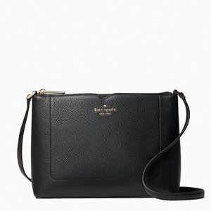 New Kate Spade Harlow Pebble Leather Crossbody Black